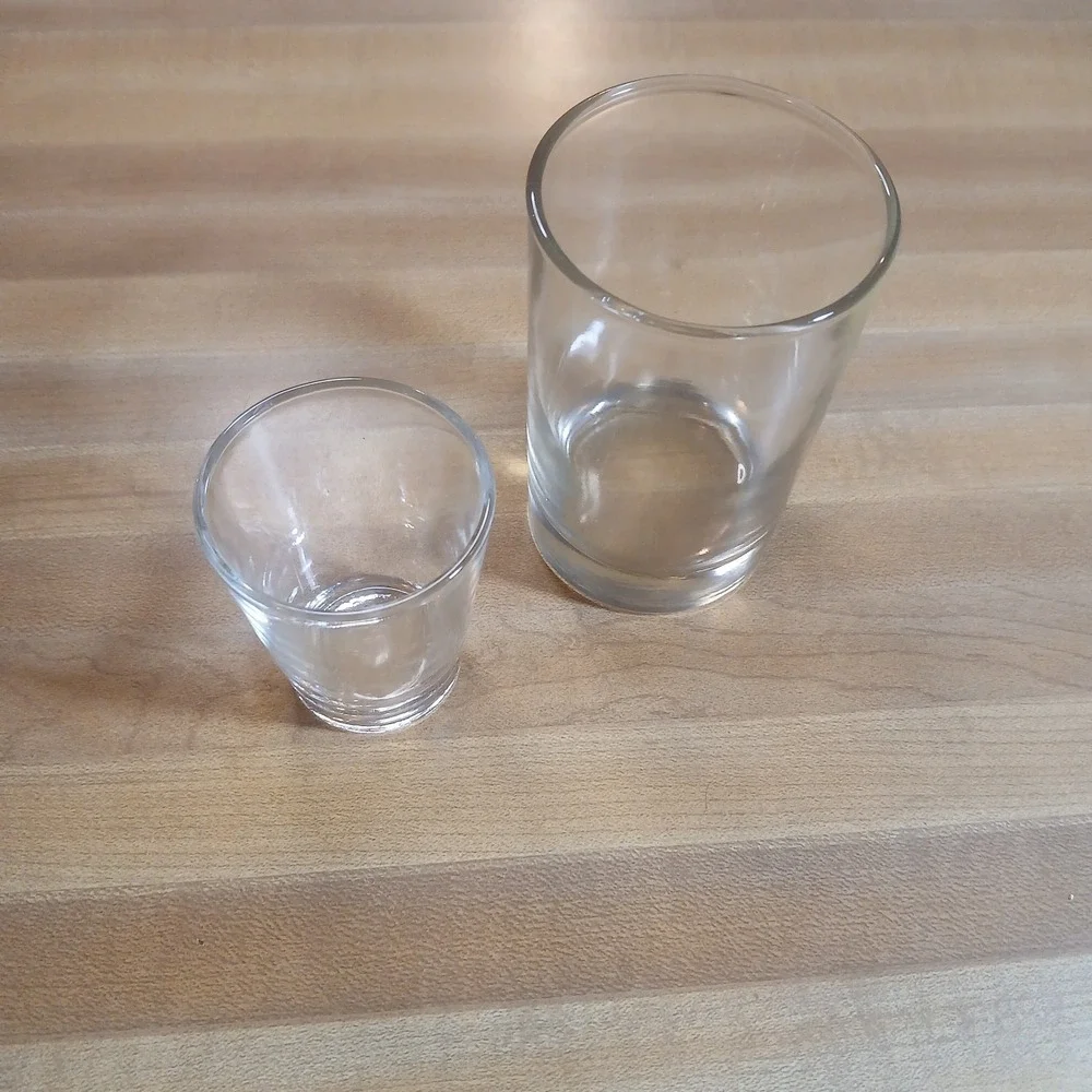 Glass Reg And‎ Double 2 Shot Glasses